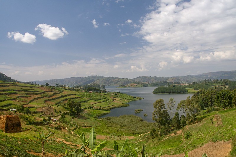 Lake Bunyonyi - 12 days Uganda Gorillas & Wildlife Safaris. Kibale forest national Park, Murchison Falls national Park, Queen Elizabeth National Park, Bwindi Impenetrable National Park safari